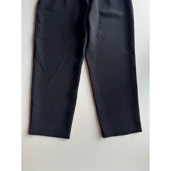 Aritzia WILFRED Jallade Black Crepe High Waisted Tie Front Trouser Pants, Size 6 - Picture 5 of 14